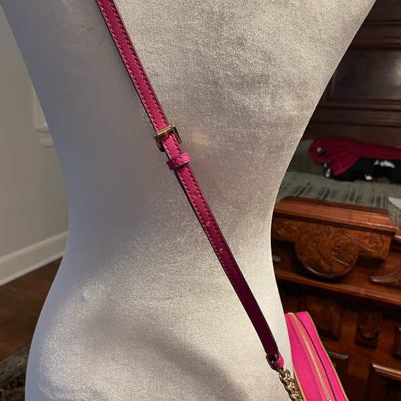 Michael Kors Collection Cross Body Bag Leather/brass PRISTINE - Picture 4 of 9